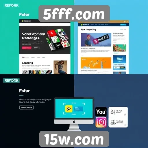 Evolução do design do 5fff.com ao longo do tempo